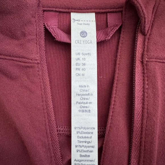 CRZ YOGA cropped quarter zip - Picture 2 of 4